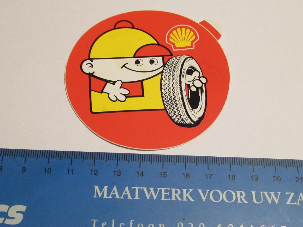 Sticker Shell autoband, Verzenden, Zo goed als nieuw, Bedrijf of Vereniging