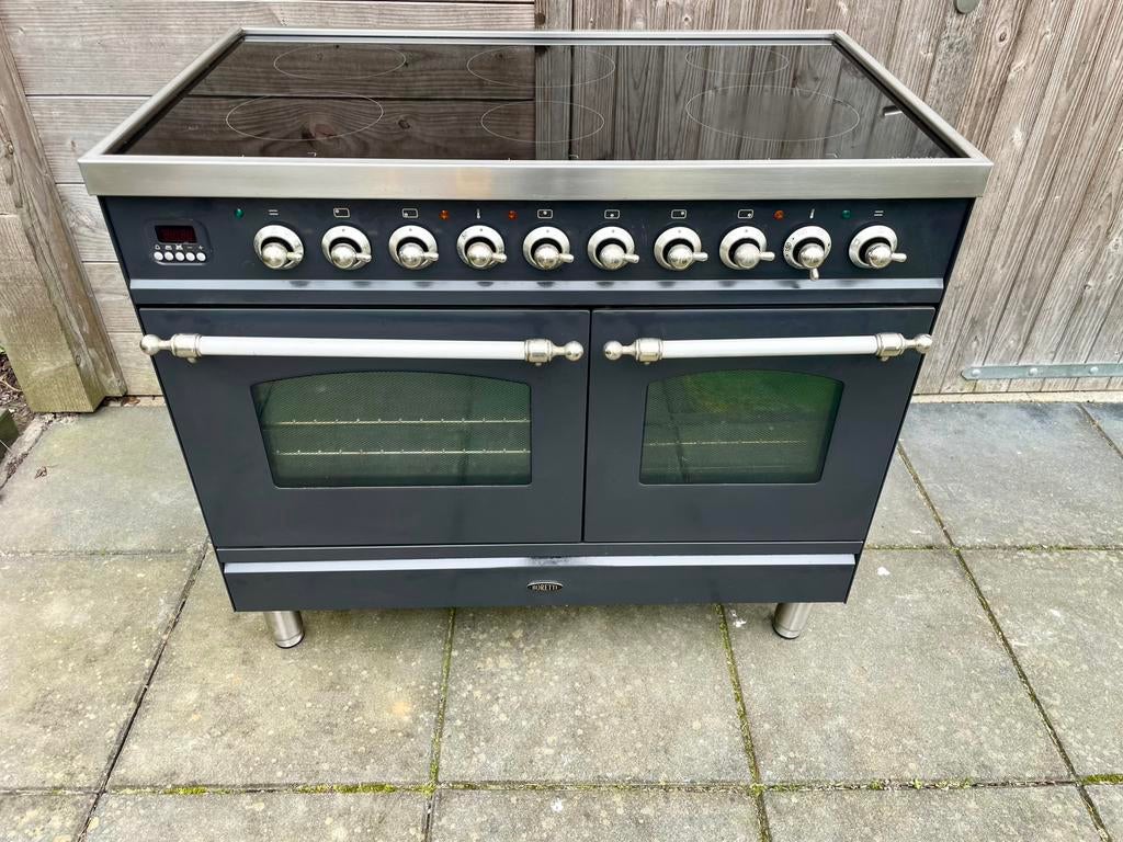 Uniek 100cm Boretti - Ilve Inductie fornuis - 6 zones, Witgoed en Apparatuur, Kookplaten, Ophalen of Verzenden, Zo goed als nieuw