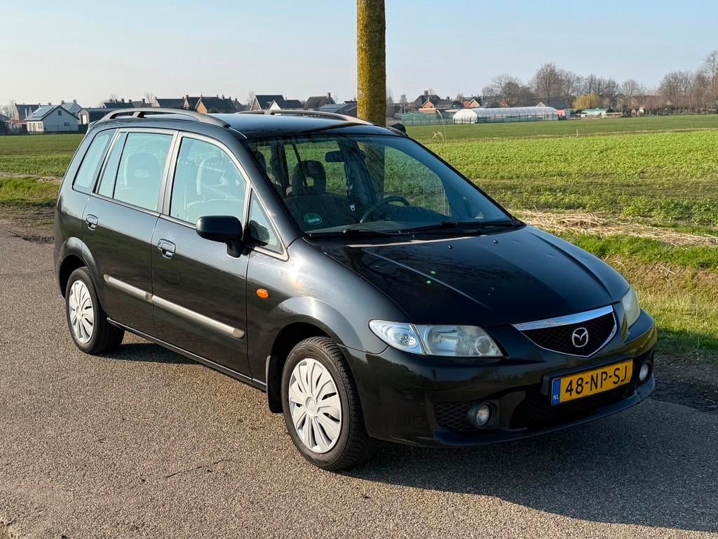 Mazda Premacy 2.0i Active Airco NAP APK 03-2027, Auto's, Voorwielaandrijving, Stof, Gebruikt, Zwart