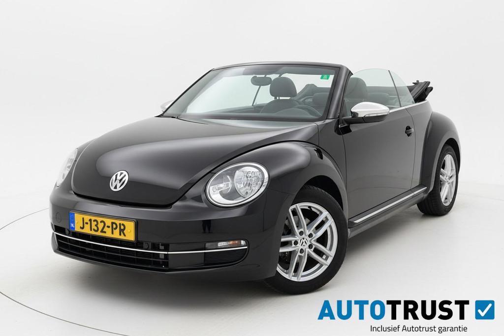 Volkswagen Beetle Cabriolet 1.2 TSI Design DSG AUTOMAAT AIRC, Auto's, Stof, 4 cilinders, 4 stoelen, Zwart