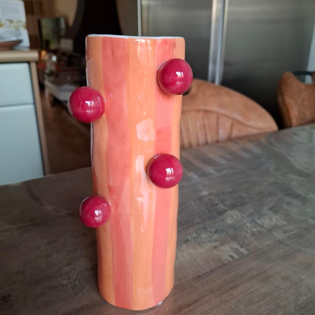 Vaas, Steen, Nieuw, Oranje, Ophalen of Verzenden