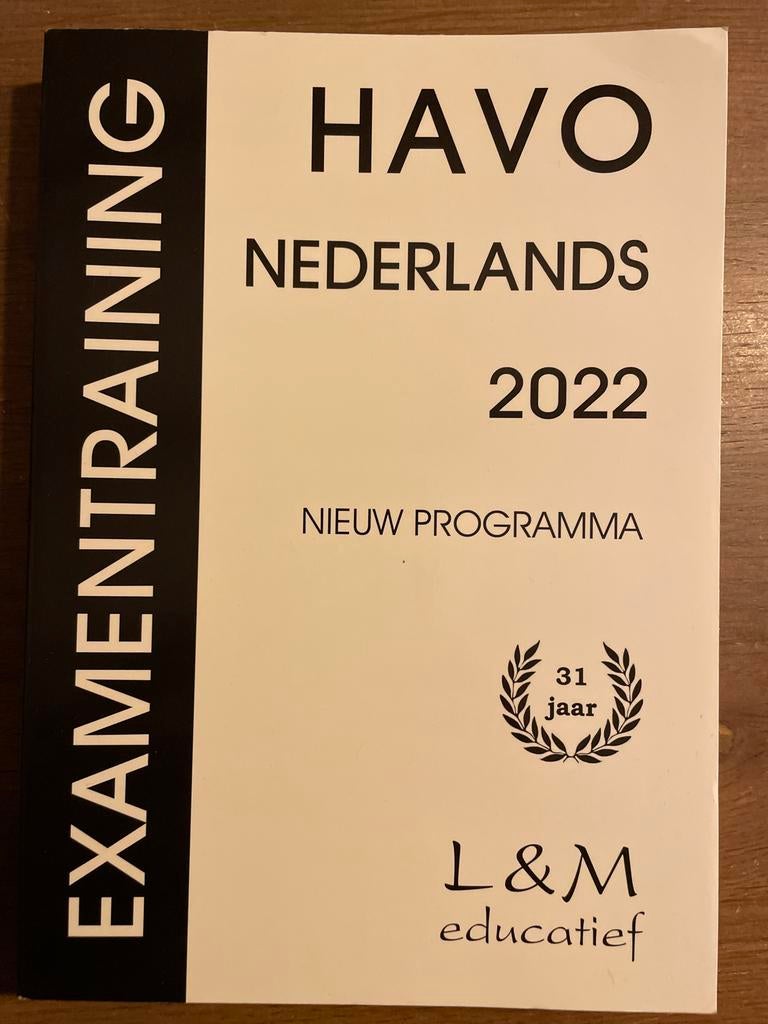 Examentraining HAVO Nederlands 2022, Ophalen of Verzenden, Gelezen, HAVO, Nederlands