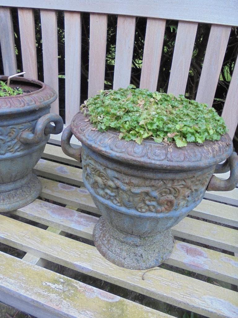 louvre bloempotten, Rond, Zo goed als nieuw, Minder dan 40 cm, Metaal