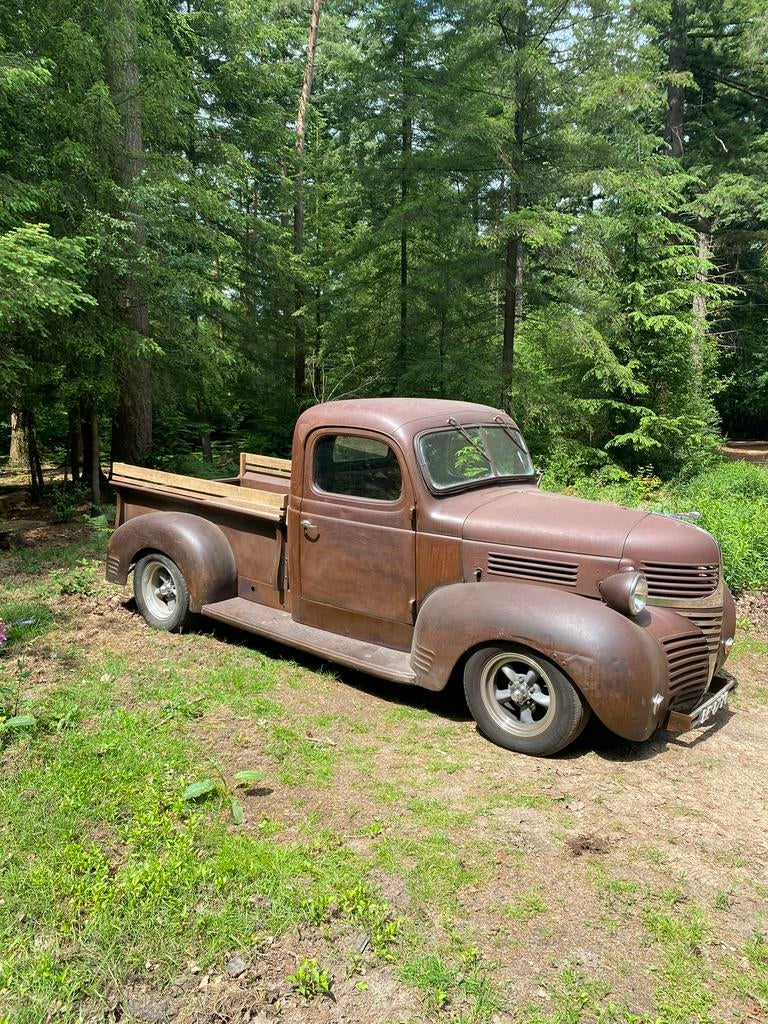 Tk Dodge cusom Truck hot rod rat rod oldtimer ram, Auto's, Oldtimers, Automaat, Achterwielaandrijving, Overige carrosserieën, Bruin