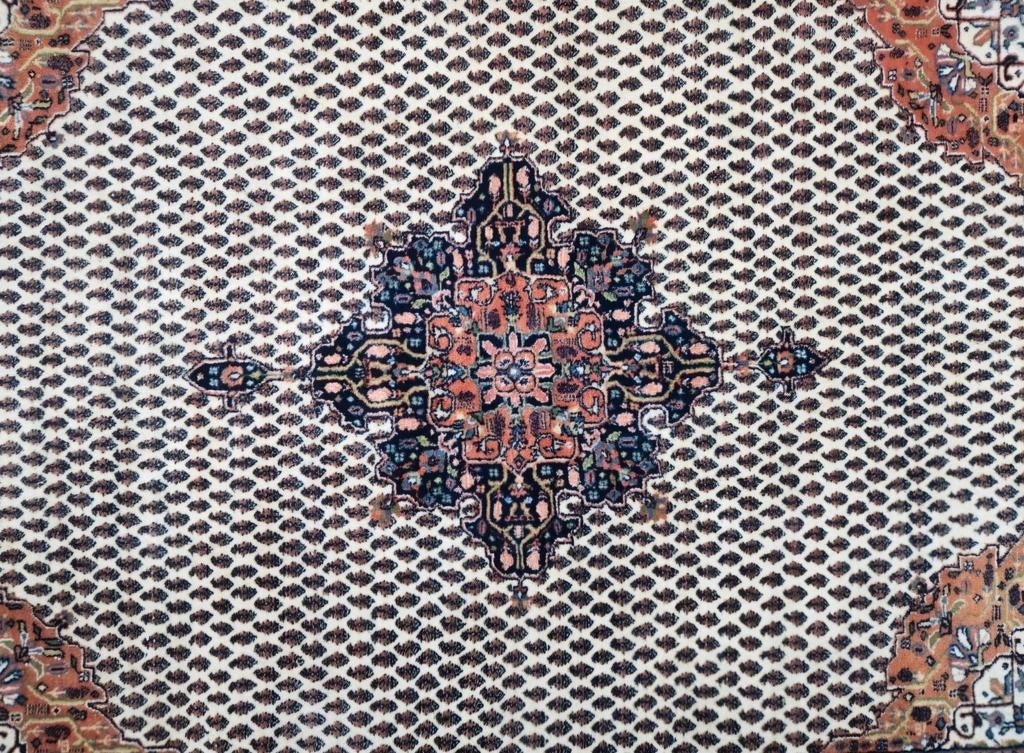 Handgeknoopt Perzisch wol Mir tapijt crème India 175x235cm, Persian Perzisch vintage oosters hype, Crème, Gebruikt, HYPE POP-UP