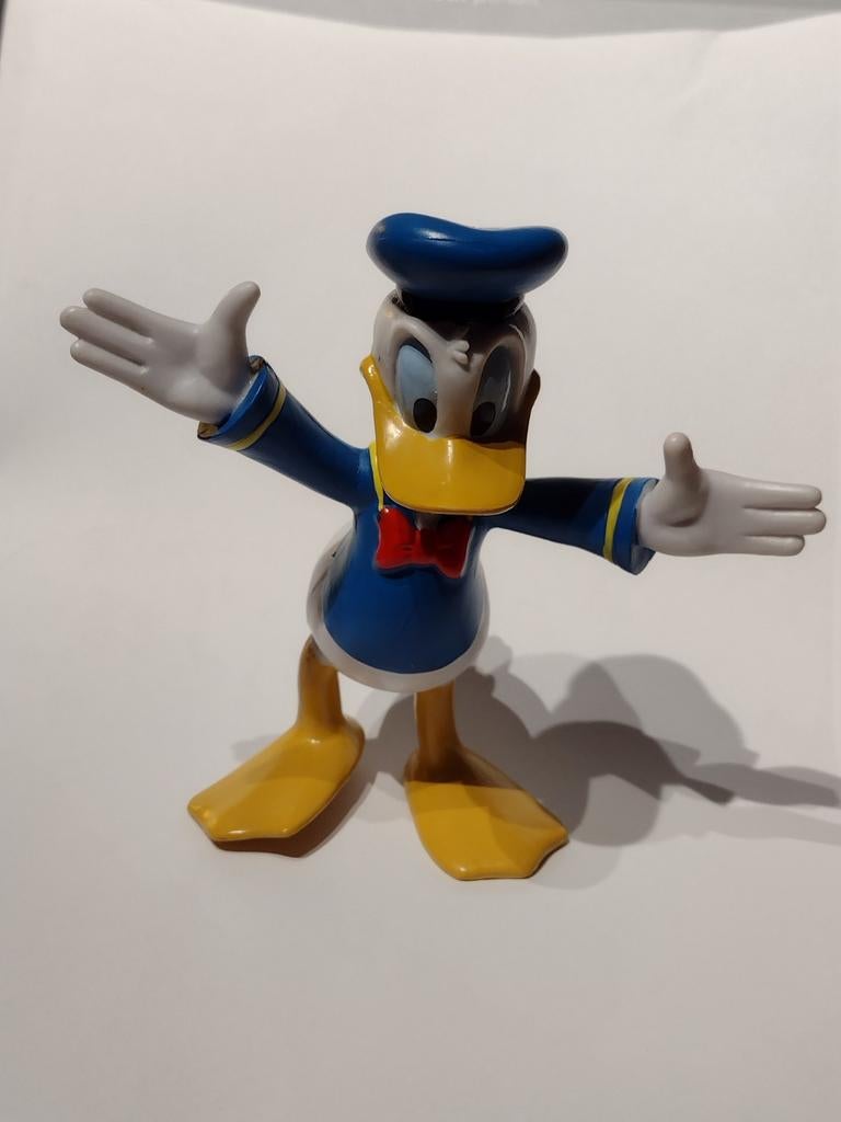 Disney rubberen figuren ; Donald Duck , Katrien Duck , Pluto, Ophalen, Overige figuren, Zo goed als nieuw, Beeldje of Figuurtje