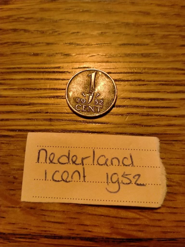 NL 1 Cent 1952 Juliana, Postzegels en Munten, Munten | Nederland, Verzenden, Koningin Juliana, 1 cent, Losse munt