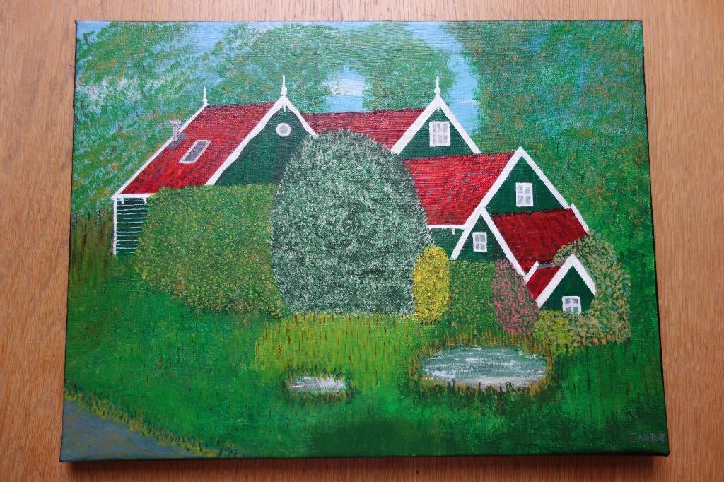 Schilderij Bloemendalerweg Ransdorp, Ophalen of Verzenden