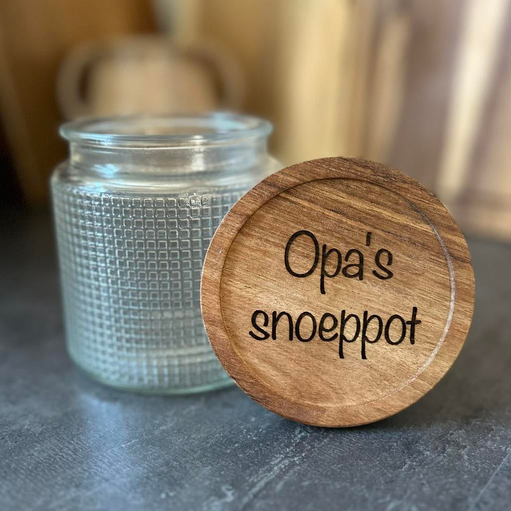 Gepersonaliseerde snoeppot. Opa’s snoeppot, Ophalen of Verzenden, Nieuw