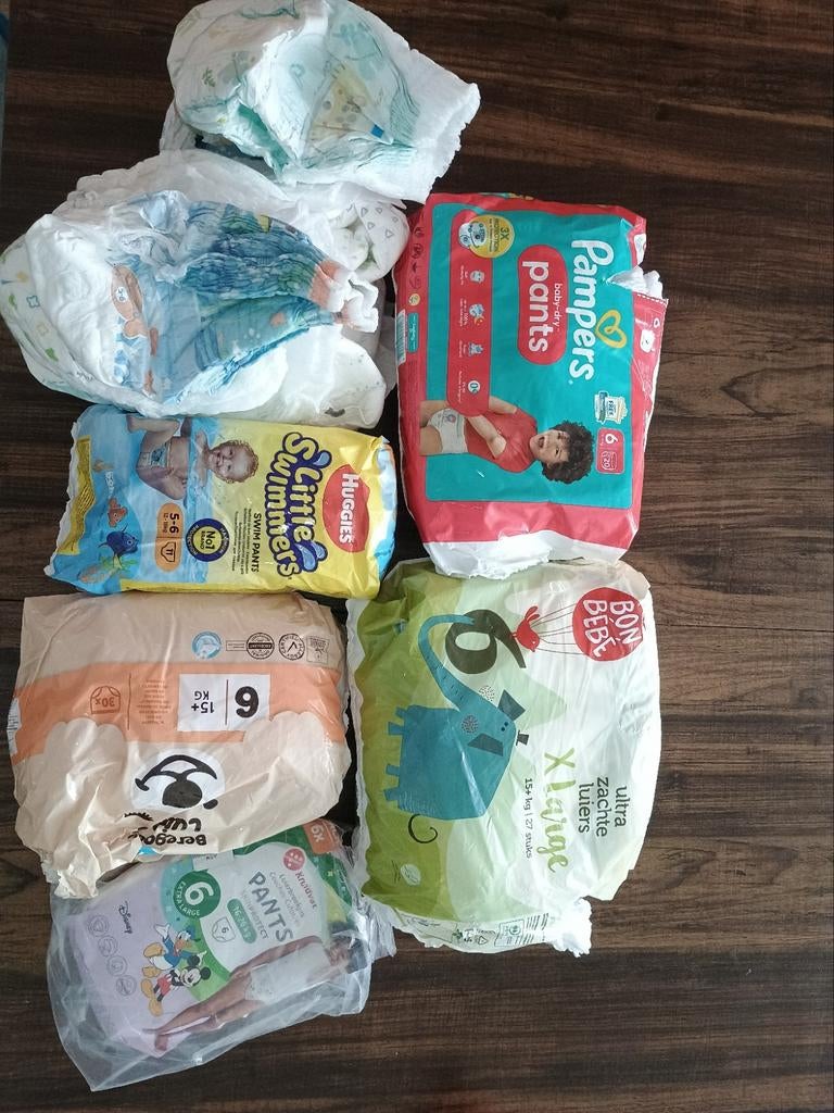 Diverse luiers (Pampers, Huggies, Kruidvat) - Maat 6/XL, Ophalen of Verzenden, Nieuw