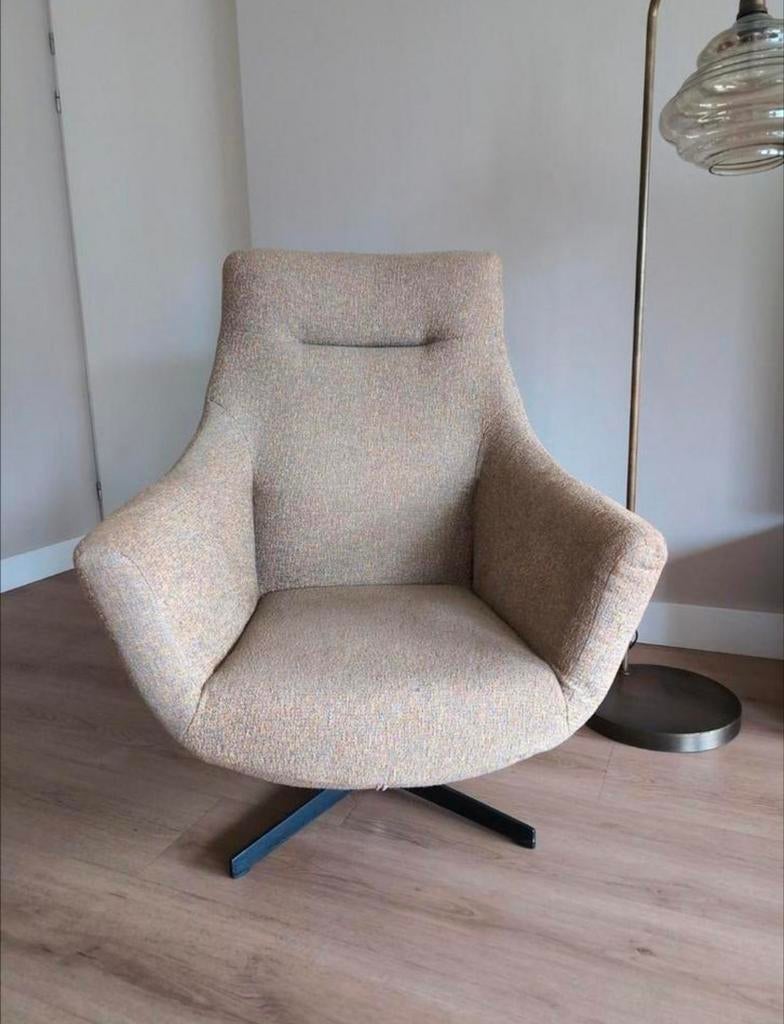 Hoge draaistoel / fauteuil zeer mooi., Ophalen, Gebruikt, Minder dan 75 cm, Stof
