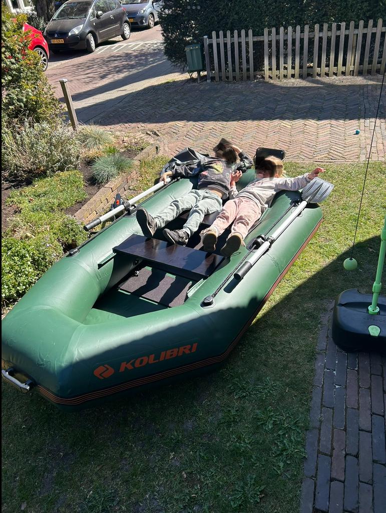 Kolibri karper-(boot) K-240TS met stootrand zgan, Watersport en Boten, Hengelsport | Karpervissen, Ophalen, Zo goed als nieuw
