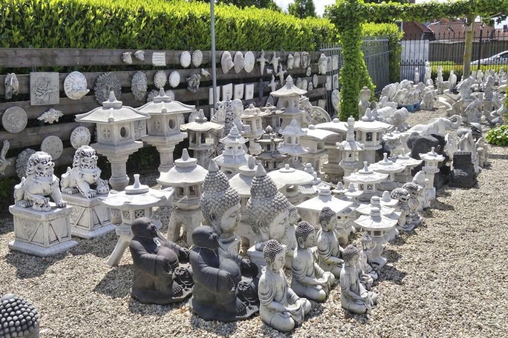 Japanse Boeddha's pagode rankei lantaarns 2, Tuin en Terras, Ophalen, Nieuw, Steen, Overige typen