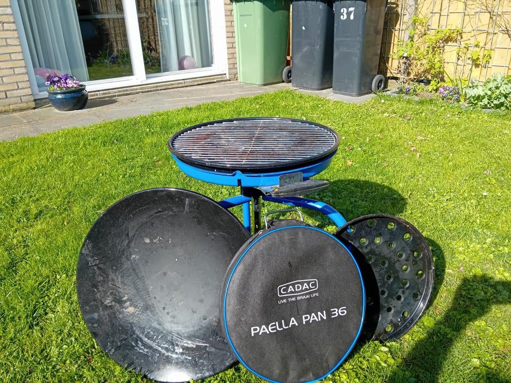 Skottelbraai met paella pan, Ophalen, Gebruikt, Cadac, Met accessoires