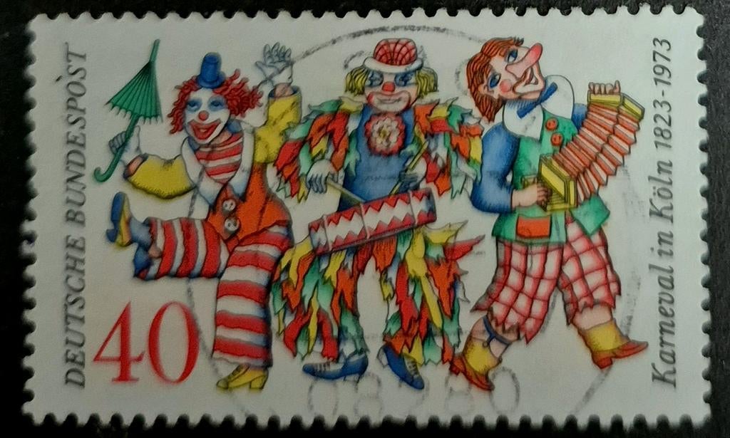 Bundesrepublik Deutschland 748 Kolner Karneval., Ophalen of Verzenden, BRD, Gestempeld