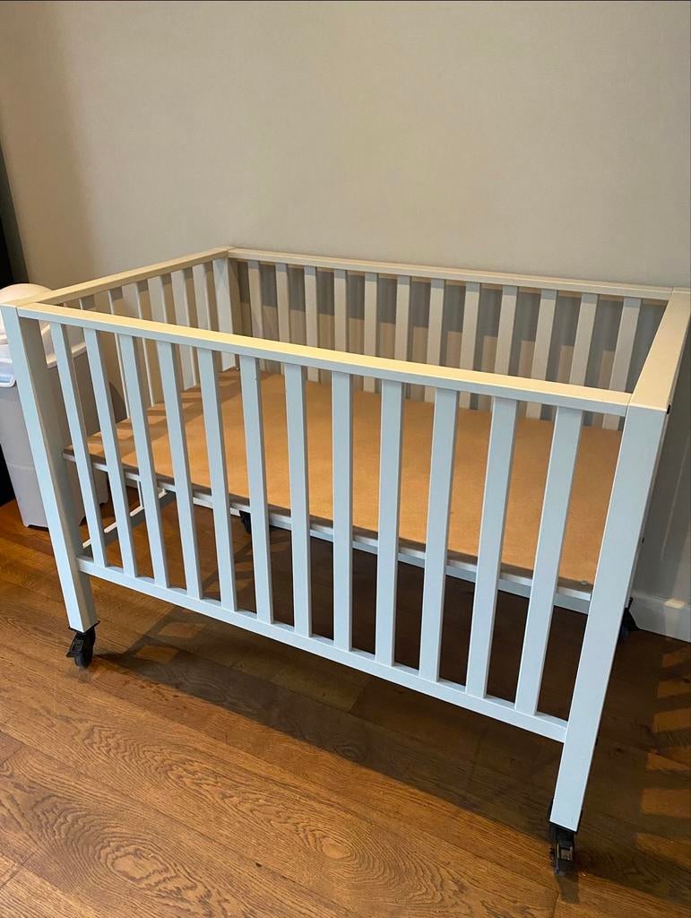 box op wieltjes tweeling, Ophalen, Gebruikt, Rechthoekig, In hoogte verstelbaar