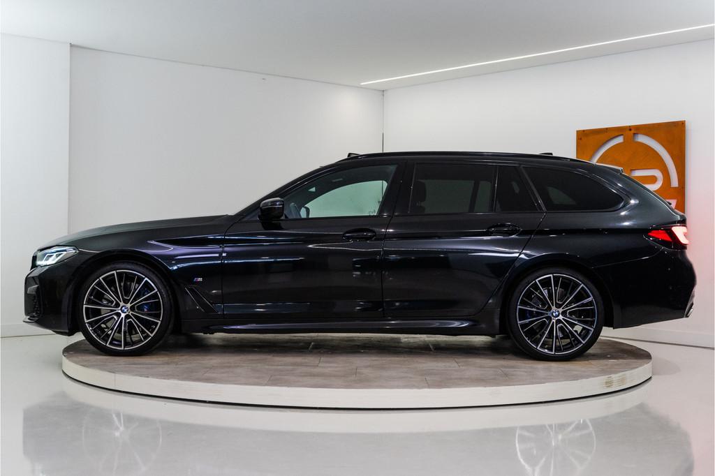BMW 5 Serie Touring 540i xDrive High Executive M Sport 334PK, Automaat, 12 maanden, Gebruikt, Zwart