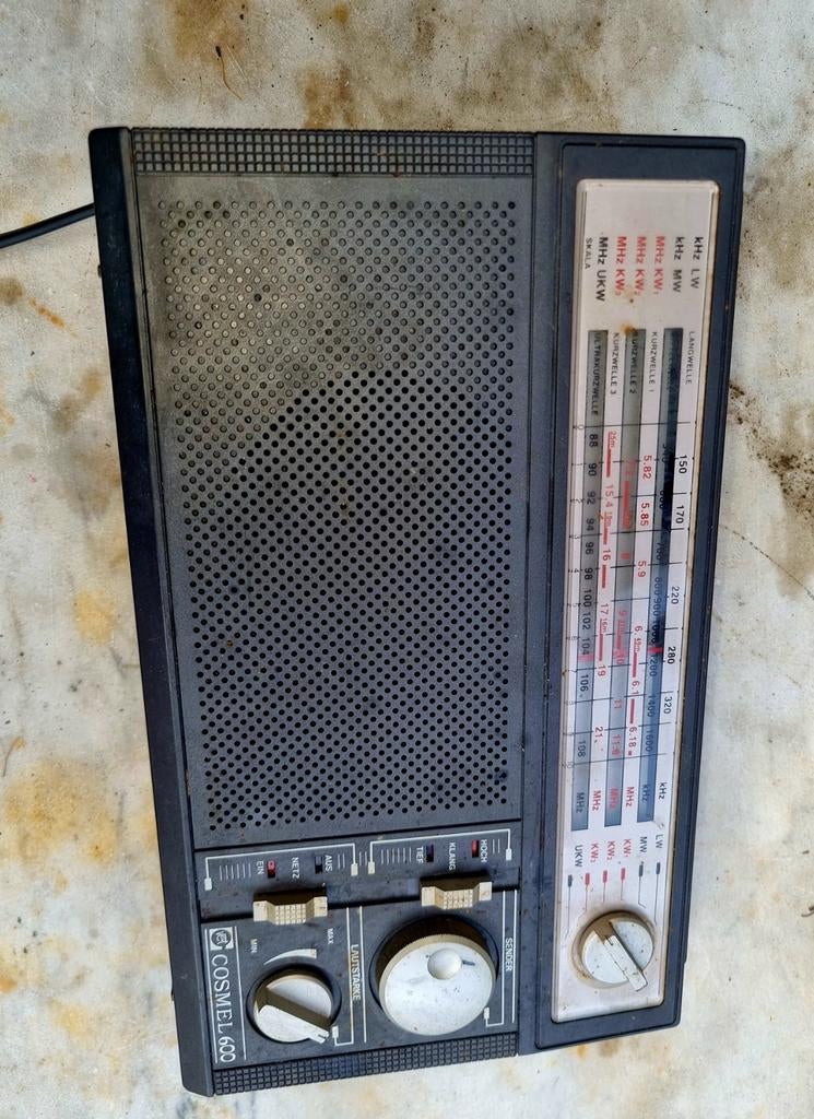 Vintage Cosmel 600 Wereldontvanger - 6 Band Radio, Audio, Tv en Foto, Ophalen of Verzenden, Gebruikt, Wereldontvanger