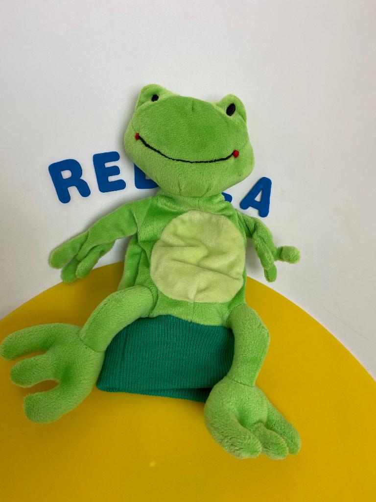 5822 beleduc handpop kikker, Ophalen of Verzenden, Zo goed als nieuw, Kikker