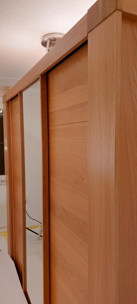 Kersenhouten slaapkamer met Auping onderstellen, Ophalen