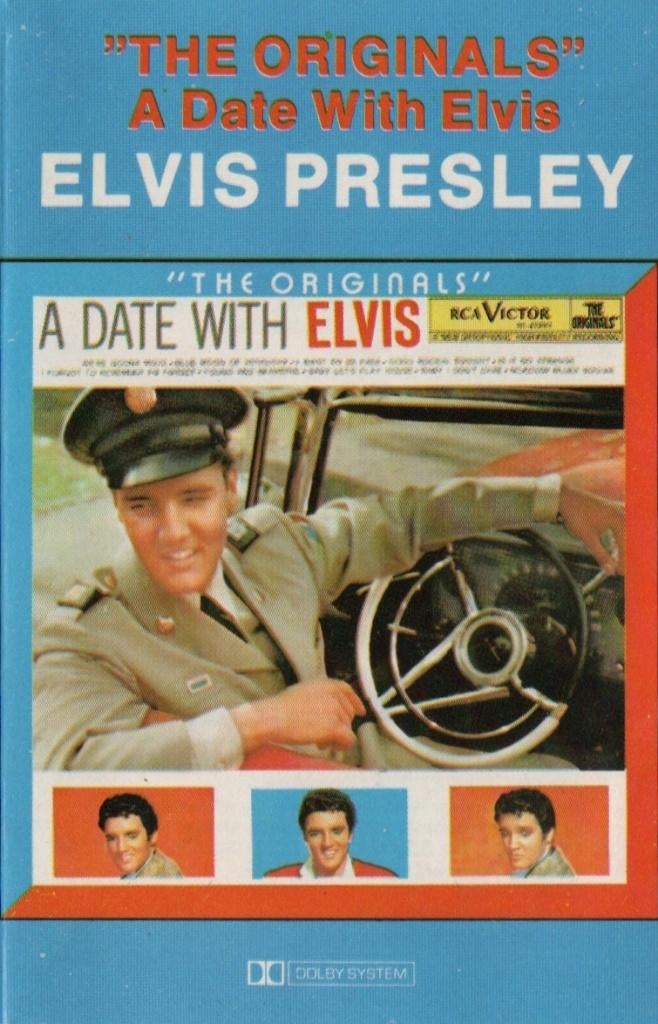 Cassettebandje Elvis Presley – A Date With Elvis, Cd's en Dvd's, Cassettebandjes, Ophalen of Verzenden, Gebruikt, Pop, 1 bandje