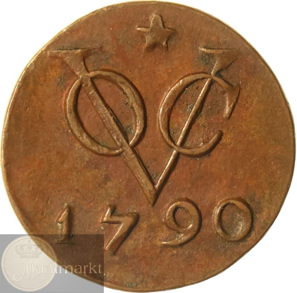 V.O.C. - Utrecht - Duit 1790 - Ster zonder punten, Ophalen of Verzenden, Vóór koninkrijk, Overige waardes, Losse munt