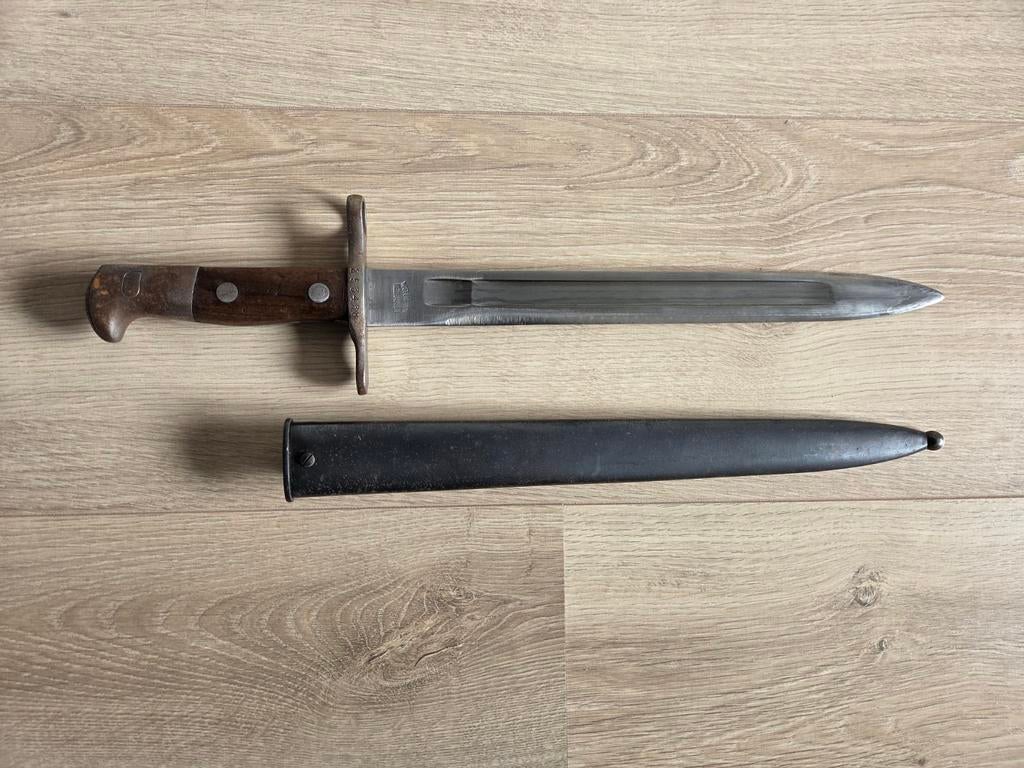Barjonet M1918 Zwitserland - Waffenfabrik Neuhausen, Ophalen of Verzenden, Landmacht, Overige gebieden, Mes of Dolk