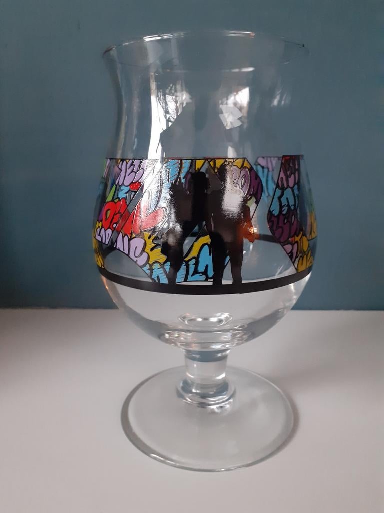 Duvel glas FAKE design, Verzamelen, Ophalen of Verzenden, Zo goed als nieuw, Glas of Glazen, Duvel