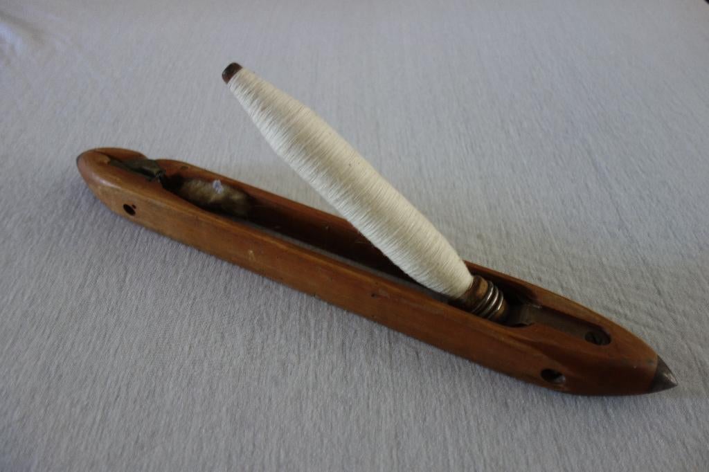 Weefspoel met klos en garen, Antiek en Kunst, Ophalen of Verzenden