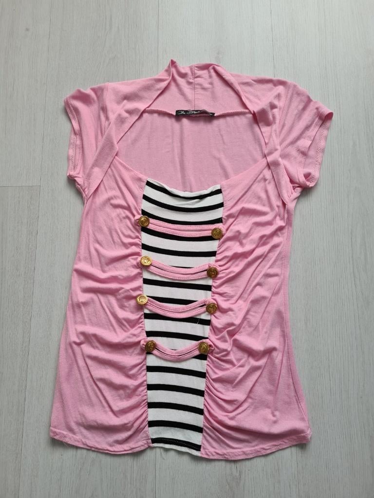 Rose Top Maar S/M, Ophalen of Verzenden, Zo goed als nieuw, Roze, Zonder mouw