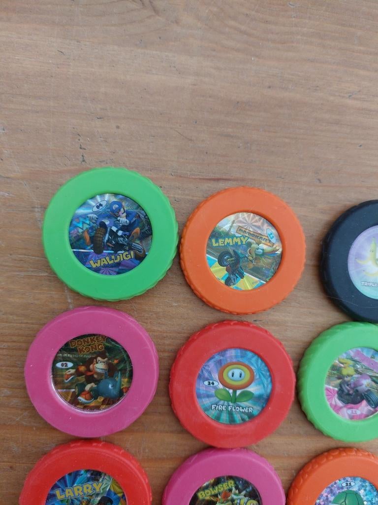 Mario coins met speciale vuurbloem, Verzamelen, Supermarktacties, Ophalen of Verzenden