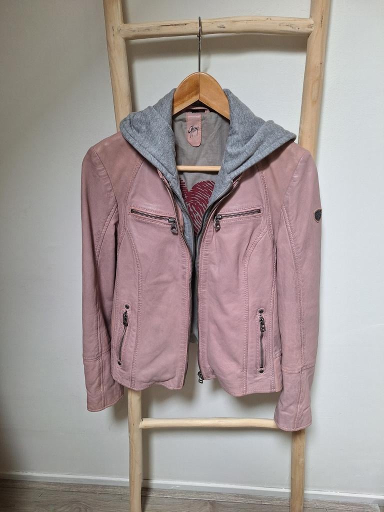 Gipsy oudroze leren jasje, Gipsy, Maat 42/44 (L), Ophalen of Verzenden, Roze
