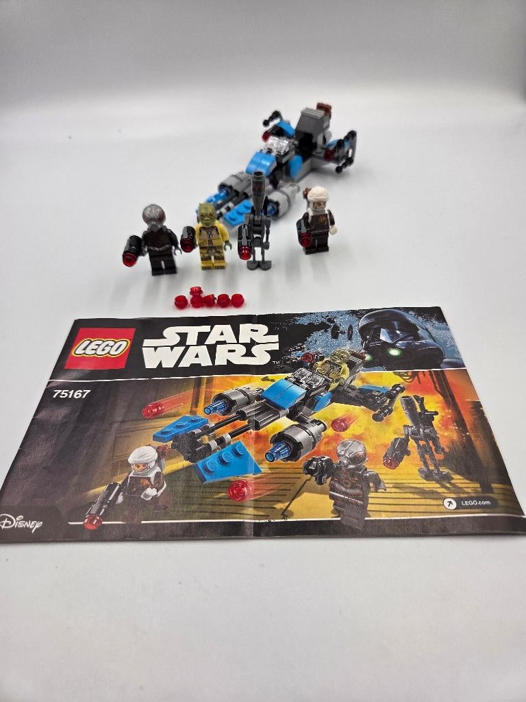 Lego Star wars 75167 Bounty Hunter Speeder Bike Battle Pack, Ophalen of Verzenden, Zo goed als nieuw, Complete set, Lego