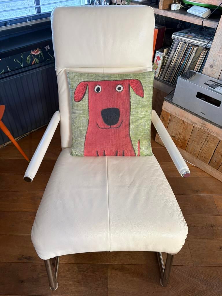 Musterring fauteuil met hocker, Ophalen, Zo goed als nieuw, Modern, 50 tot 75 cm