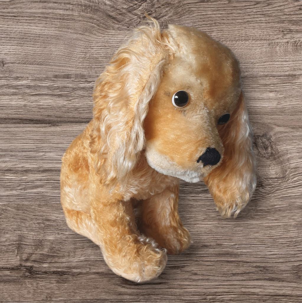 Vintage Steiff Cocker Spaniel Revue Susie knuffel hond 15 cm, Antiek en Kunst, Antiek | Speelgoed, Ophalen of Verzenden