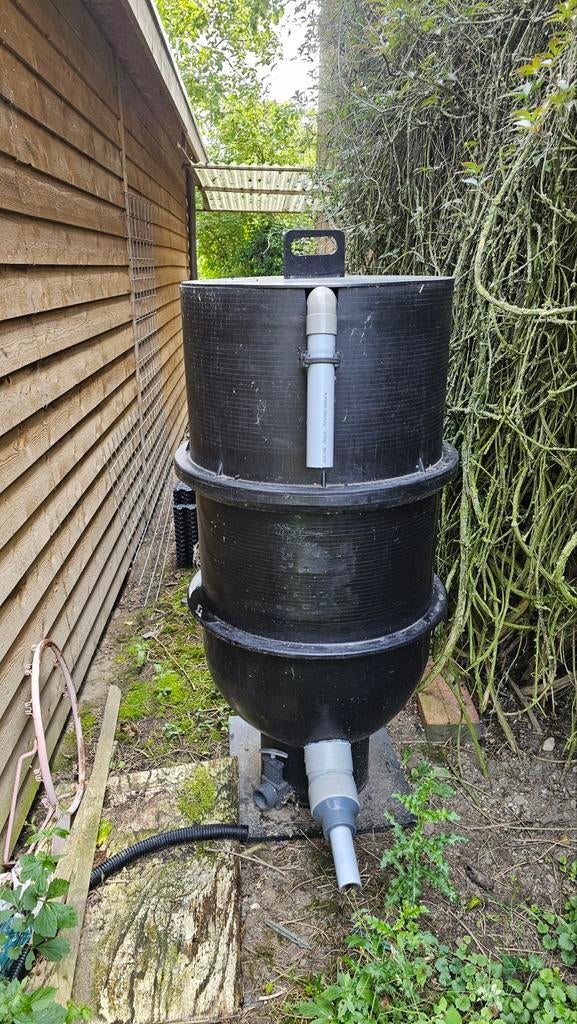 Trickle filter, Ophalen, Vijverfilter