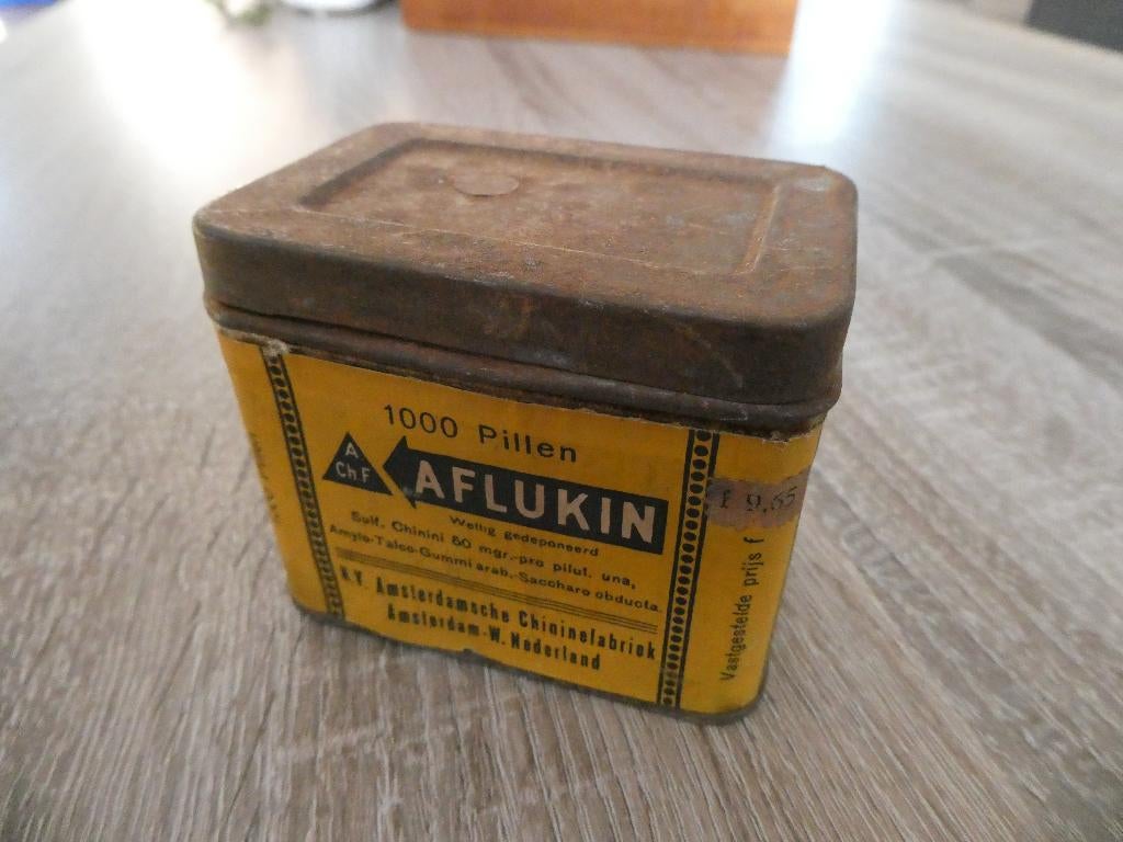 Blikje Aflukin, Verzamelen, Blikken, Ophalen of Verzenden, Gebruikt, Overige, Overige merken