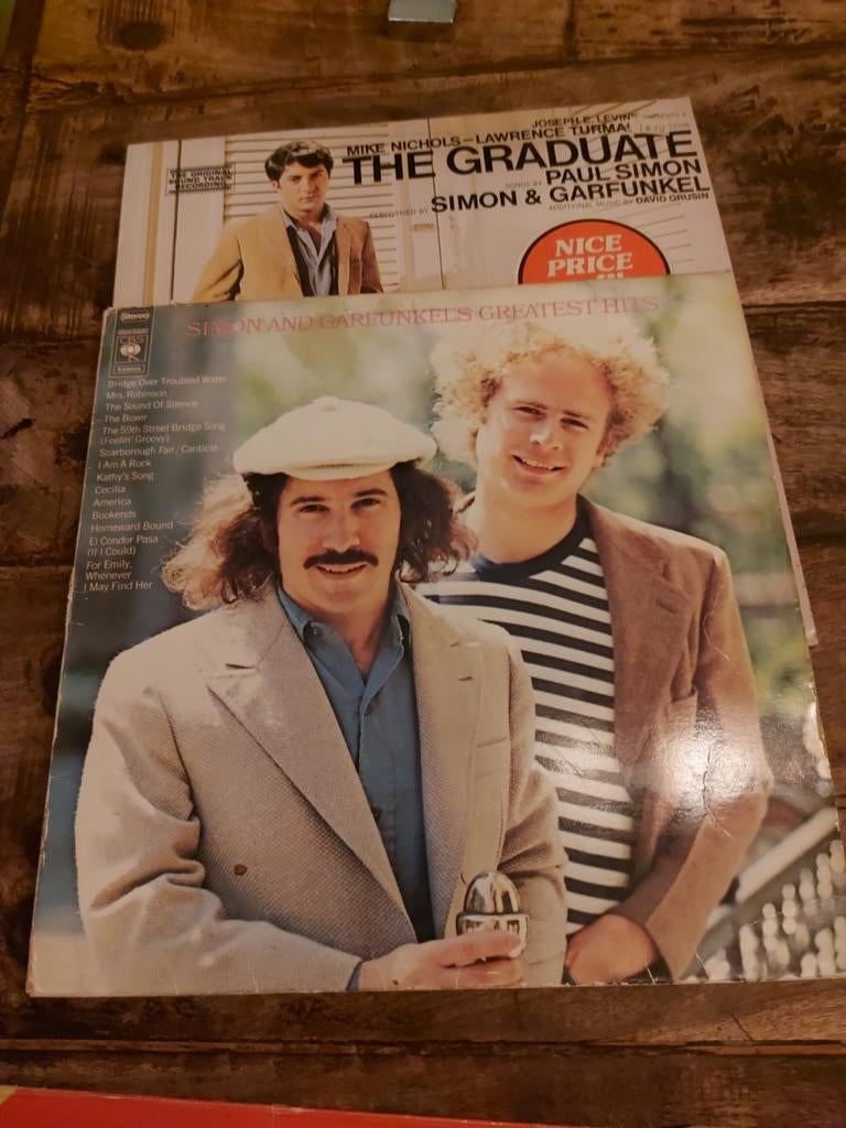 Simon & Garfunkel lp's The Graduate en The greatest hits, Ophalen, Gebruikt, 12 inch