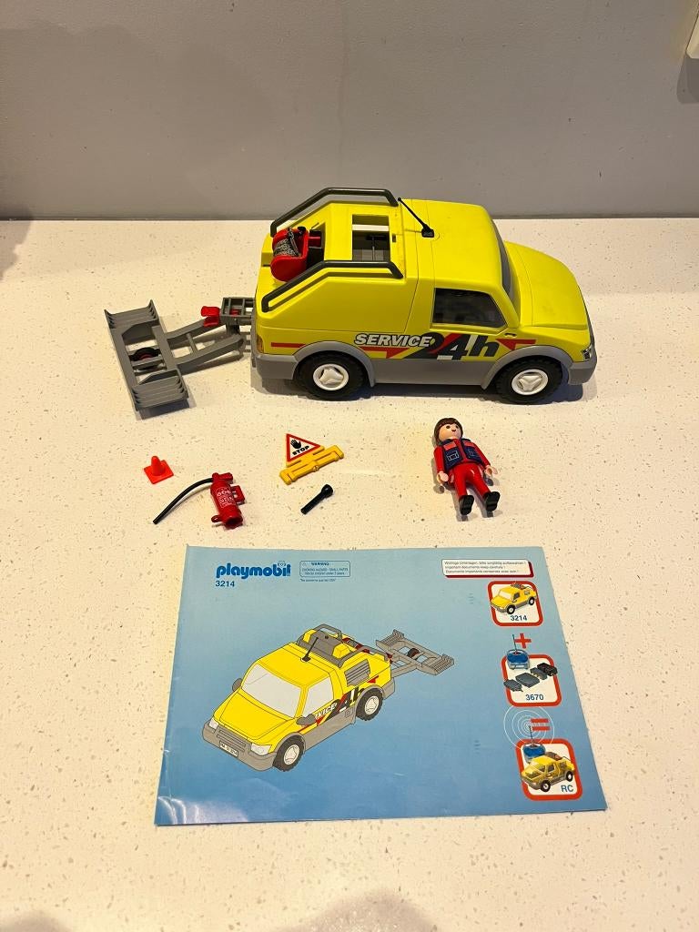 Playmobil Wegenwacht sleepwagen – 3214, Ophalen of Verzenden, Zo goed als nieuw, Complete set