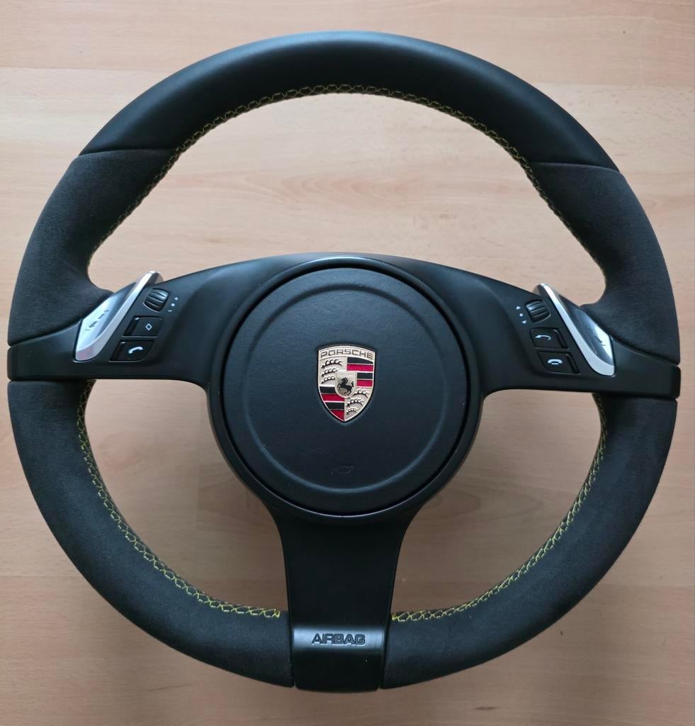 Porsche stuur alcantara compleet stuurwiel 911 cayenne, Jhvelgen@gmail.com, Porsche, Nieuw, Ophalen of Verzenden