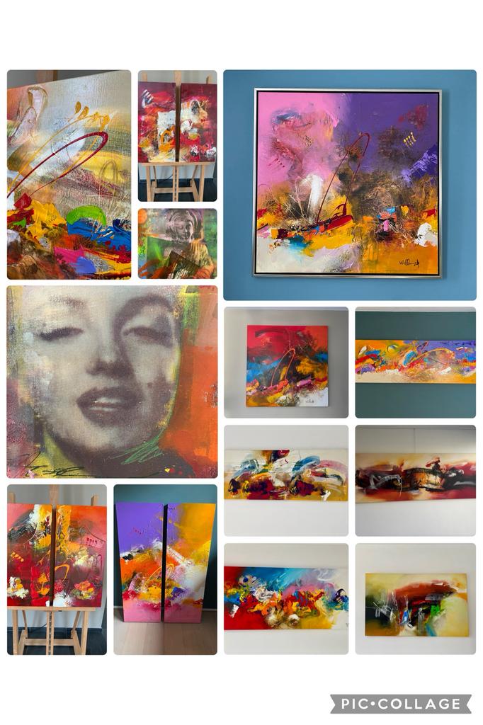 Braziliaanse kunst, Antiek en Kunst, Kunst | Schilderijen | Abstract, Ophalen