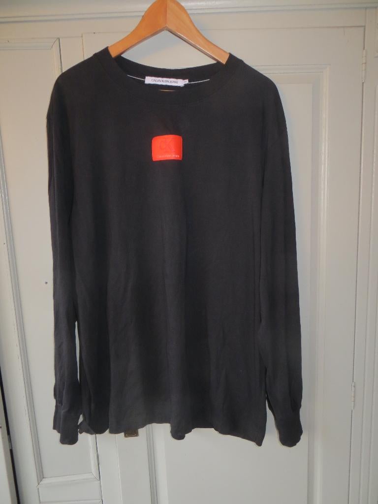 Prachtige Longsleeve van het merk Calvin Klein maat 2XL, Calvin Klein, Zwart, Maat 56/58 (XL), Ophalen of Verzenden