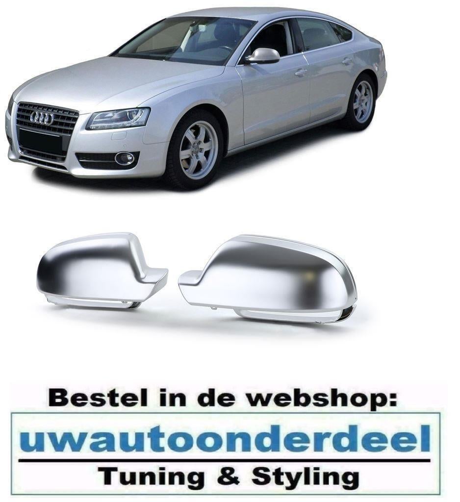 Spiegel Buitenspiegel Kap Kappen Mat Rvs Voor Audi A5 8T, Auto diversen, Tuning en Styling, Ophalen of Verzenden