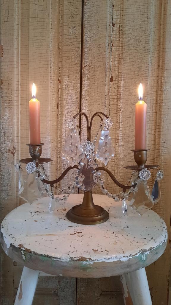 Kleine girandole 25TT op kaarslicht (nuzzelspul), Ophalen of Verzenden