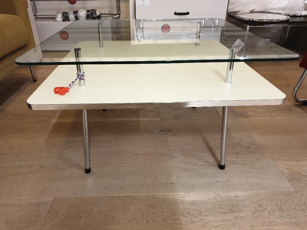 Salontafel De Wit 1277   LxBxH: 80x80x50cm, Huis en Inrichting, Tafels | Salontafels, Ophalen, 100 tot 150 cm, Retro  De Wit  Gispen
