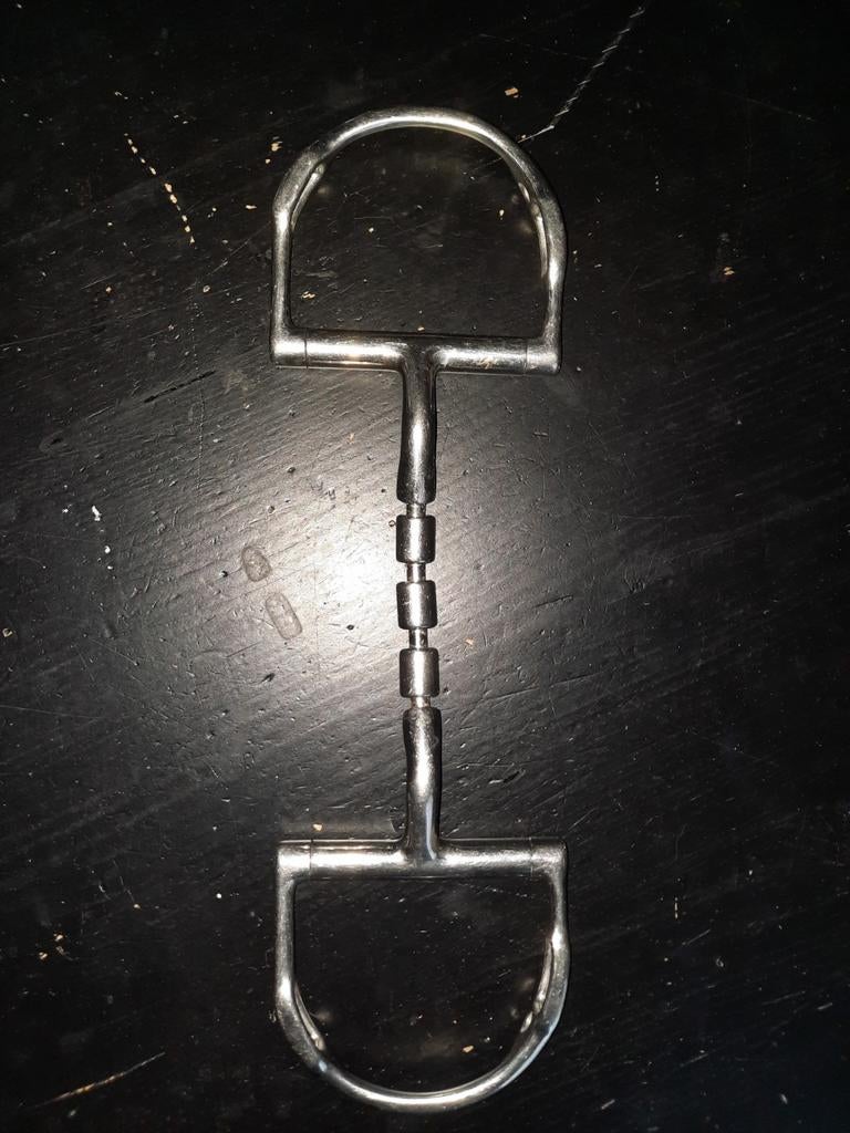 Myler D trens bit maat 12,5 cm barrel roller mullen, Dieren en Toebehoren, Ophalen of Verzenden, Zo goed als nieuw, Dressuur