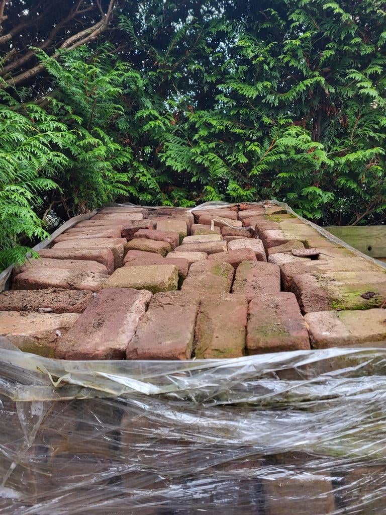 Oude 10 duimers ca. 7.5 m2 hele en halve., Ophalen, Gebruikt, 5 tot 10 m², Klinkers