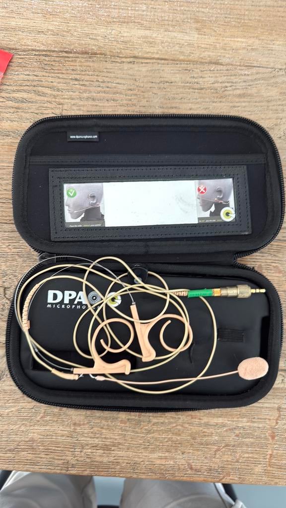 DPA 4066 Headset Microfoon – Shure aansluiting (F34 / TA4F), Muziek en Instrumenten, Microfoons, Zo goed als nieuw, Ophalen of Verzenden