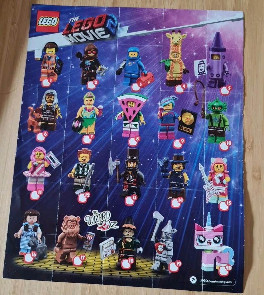 Minifigures 71023 Lego Movie 2, Ophalen of Verzenden, Zo goed als nieuw, Complete set, Lego