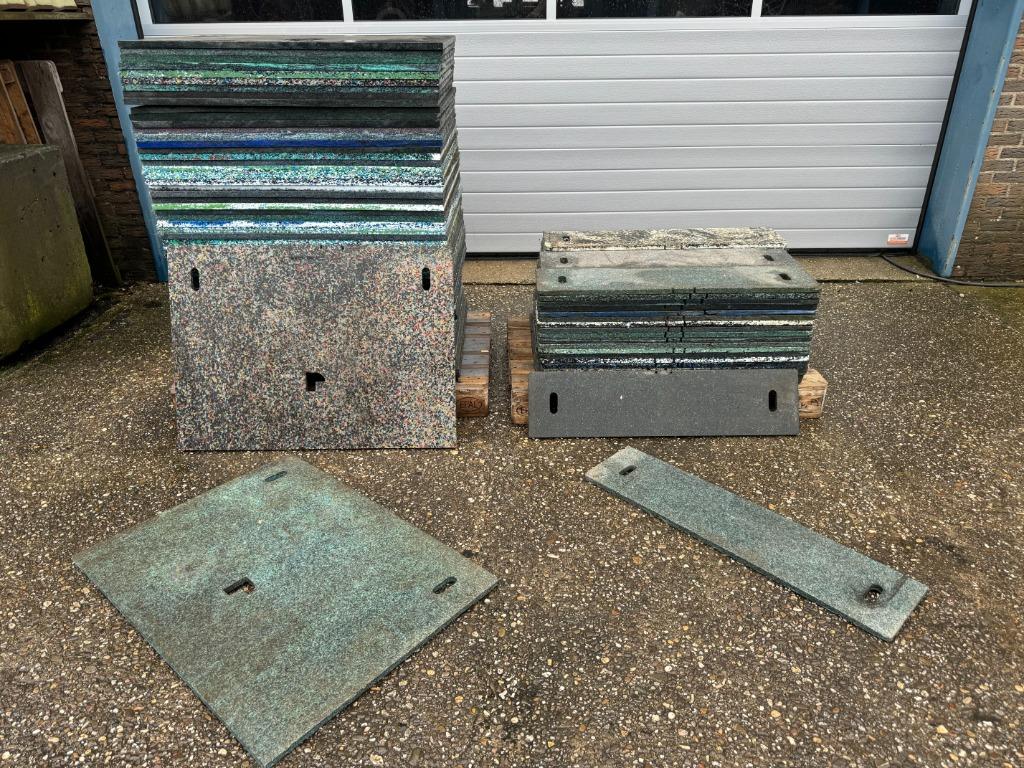 HMPE platen stroken vulplaten stempelplaten rijplaten, Doe-het-zelf en Verbouw, Platen en Panelen, Ophalen, Gebruikt, Overige materialen